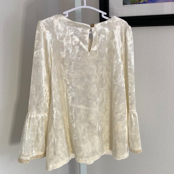 CATHERINE MALANDRINO Toddler Dress, Cream/Off White, Size: 4T - Picture 5 of 9